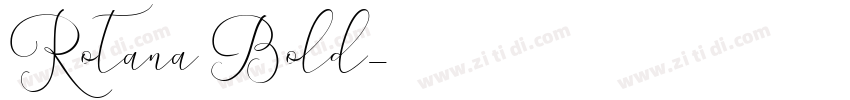 Rotana Bold字体转换